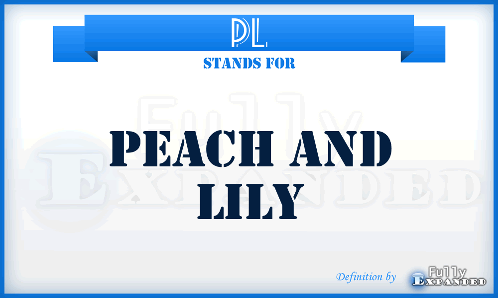 PL - Peach and Lily