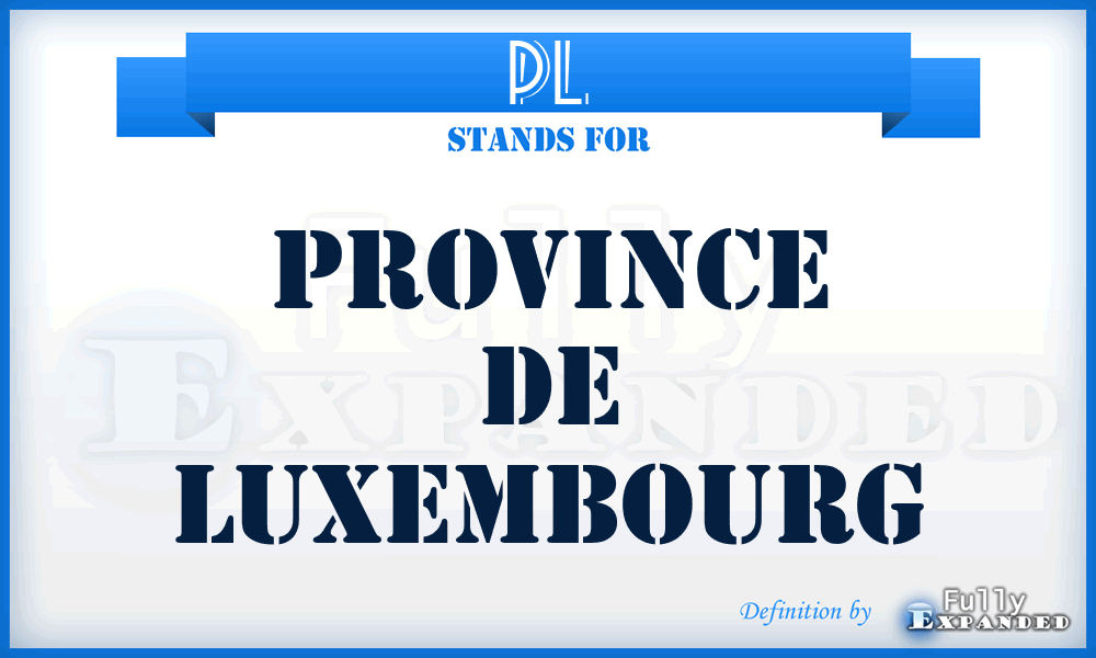 PL - Province de Luxembourg