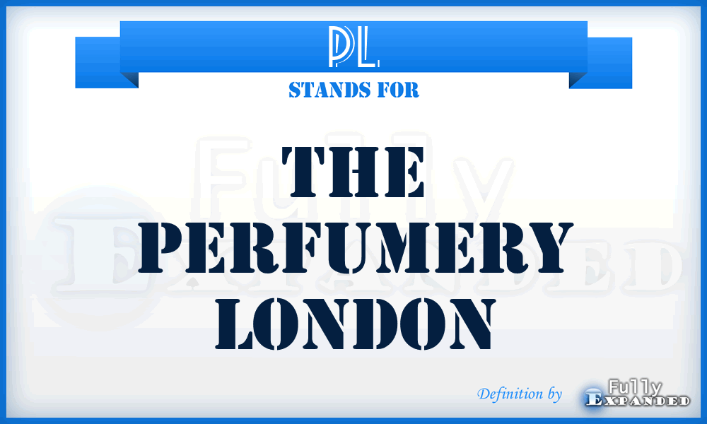 PL - The Perfumery London