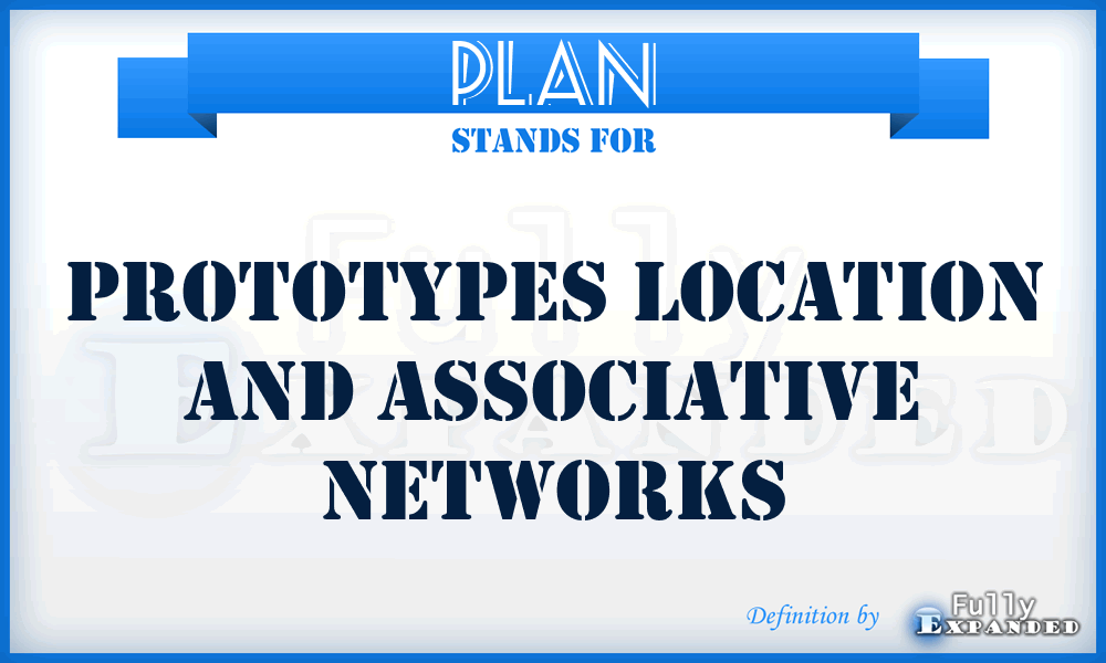 PLAN - Prototypes Location And Associative Networks