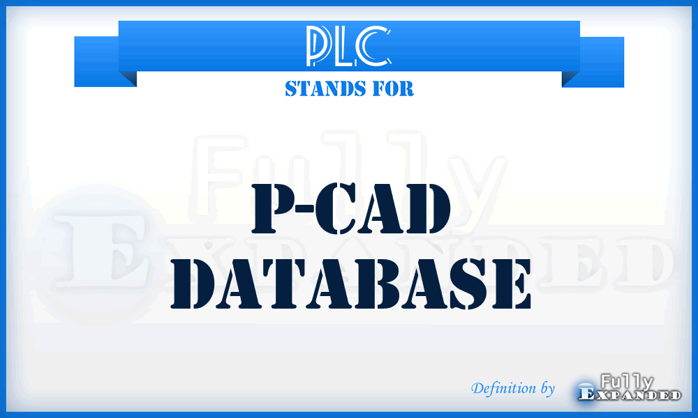 PLC - P-CAD Database