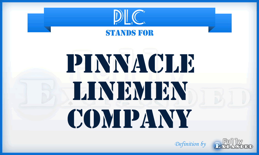 PLC - Pinnacle Linemen Company