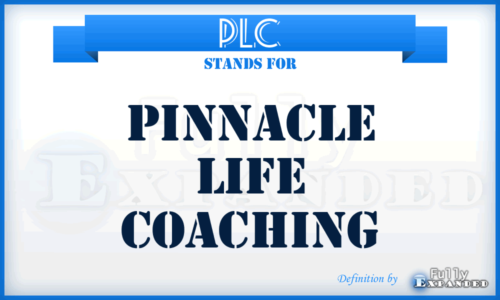 PLC - Pinnacle Life Coaching