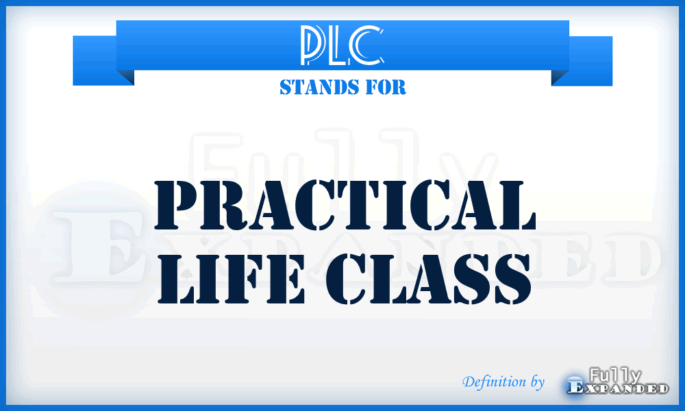 PLC - Practical Life Class