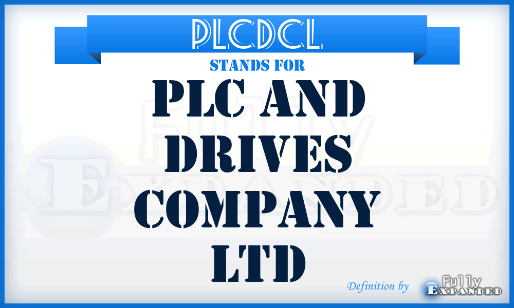 PLCDCL - PLC and Drives Company Ltd