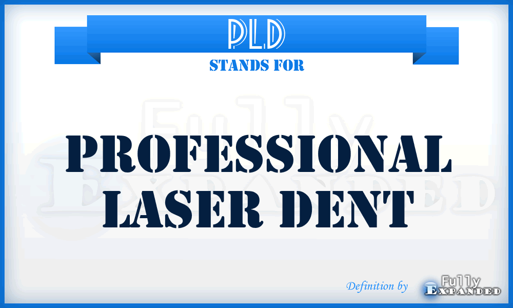 PLD - Professional Laser Dent