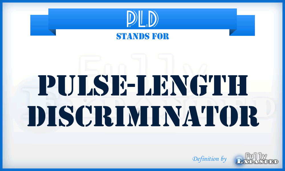 PLD - pulse-length discriminator