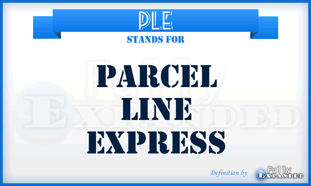 PLE - Parcel Line Express