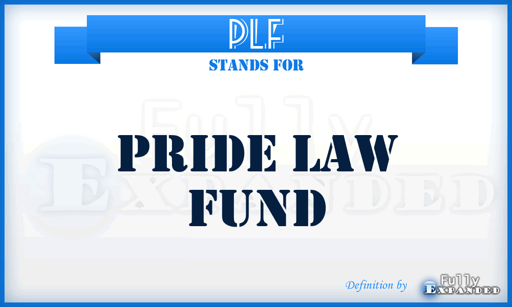 PLF - Pride Law Fund