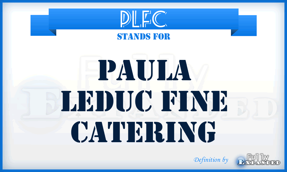 PLFC - Paula Leduc Fine Catering