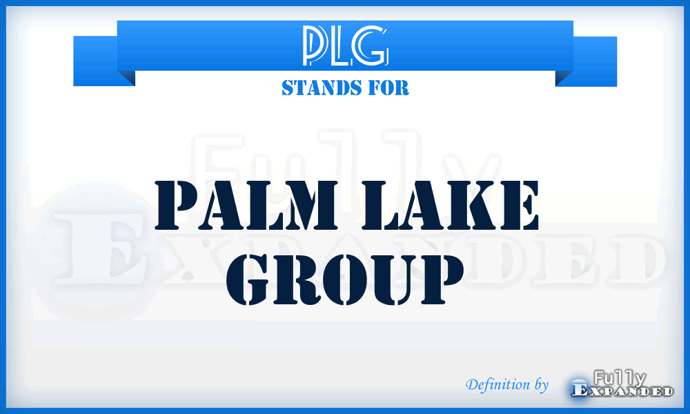 PLG - Palm Lake Group