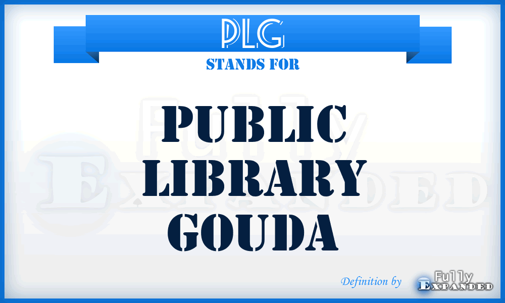 PLG - Public Library Gouda