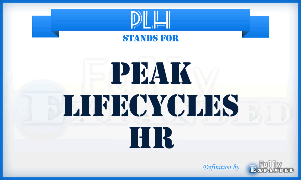 PLH - Peak Lifecycles Hr