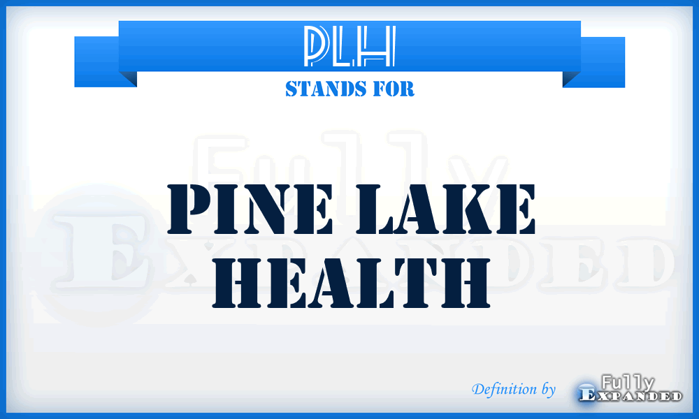 PLH - Pine Lake Health