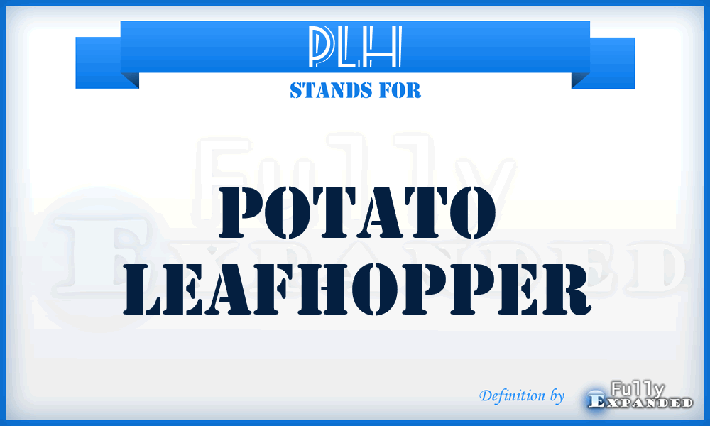 PLH - Potato LeafHopper