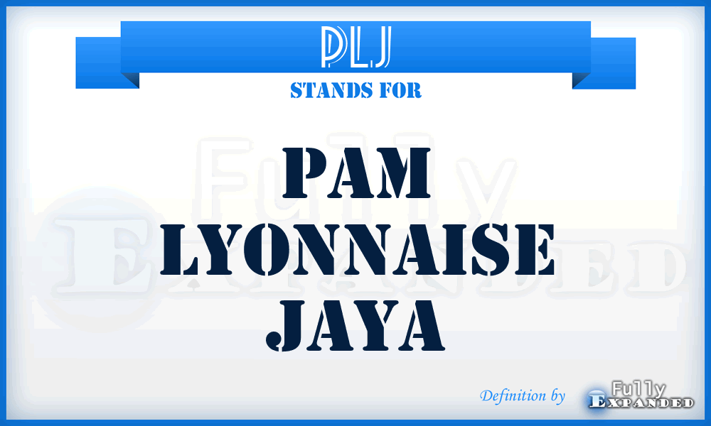 PLJ - Pam Lyonnaise Jaya