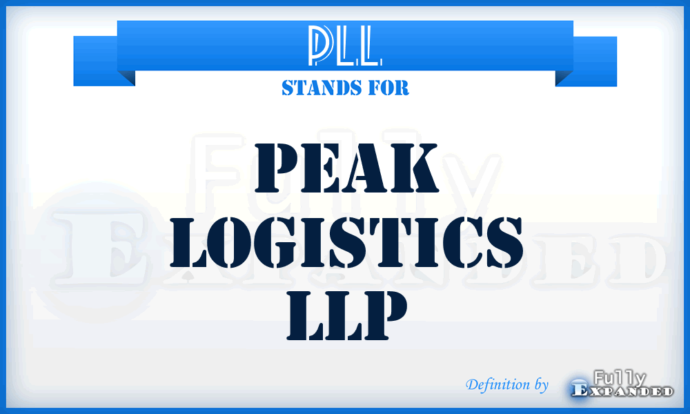 PLL - Peak Logistics LLP