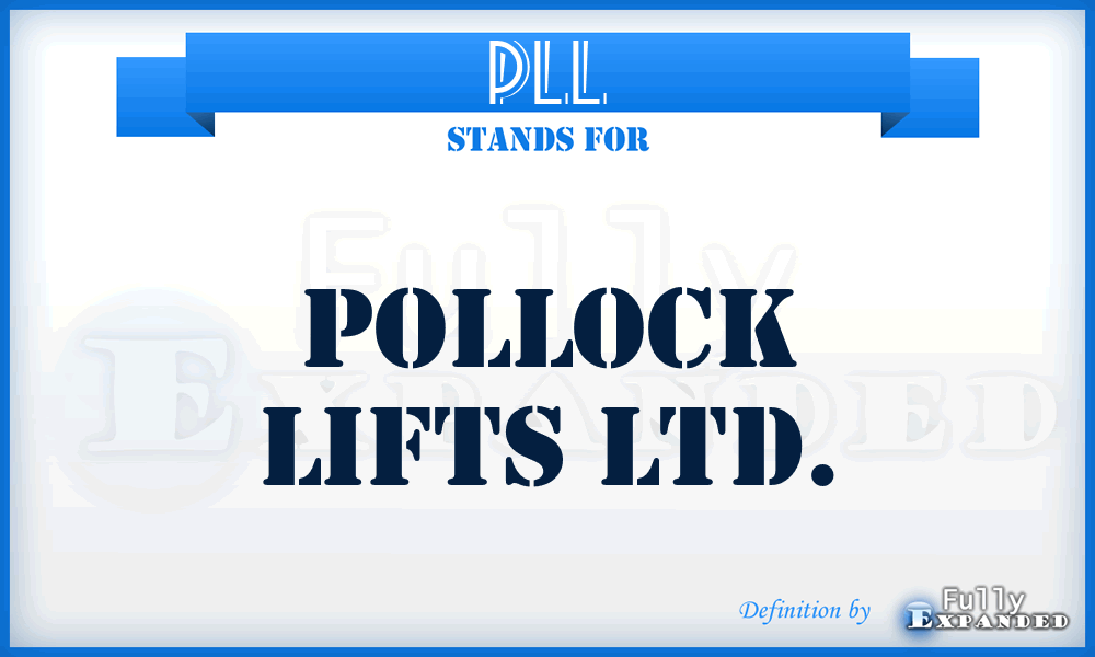 PLL - Pollock Lifts Ltd.