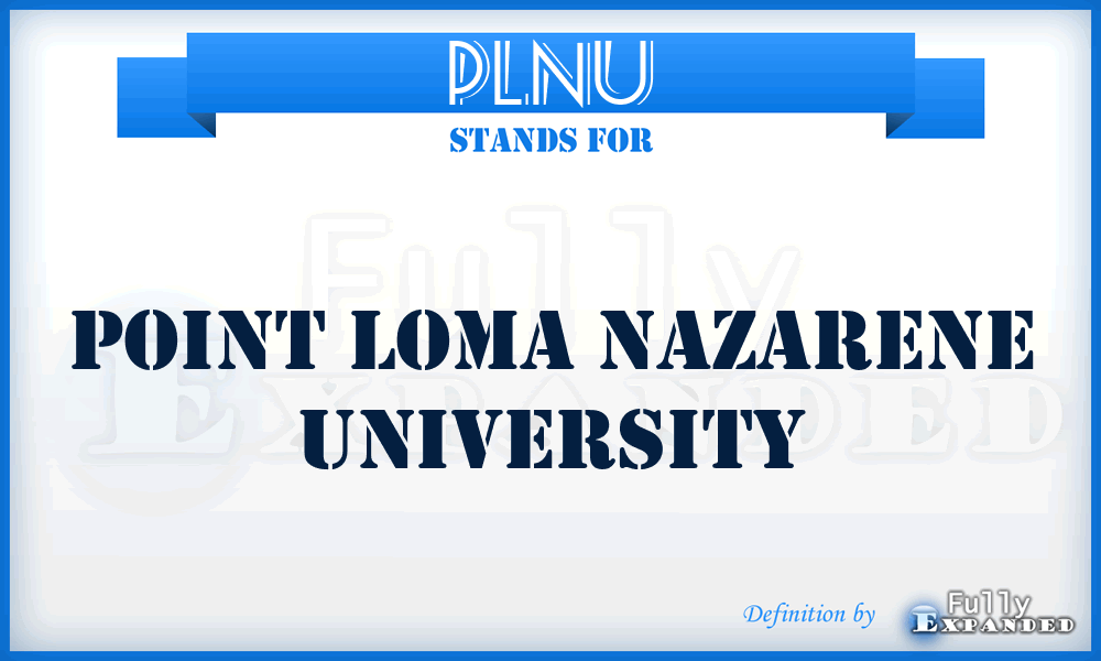 PLNU - Point Loma Nazarene University