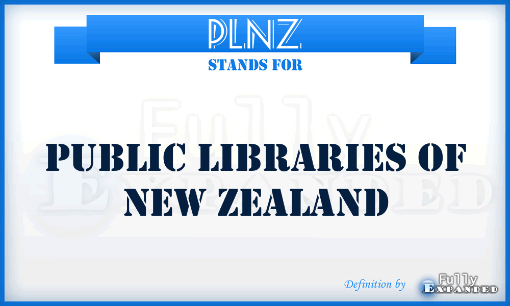 PLNZ - Public Libraries of New Zealand