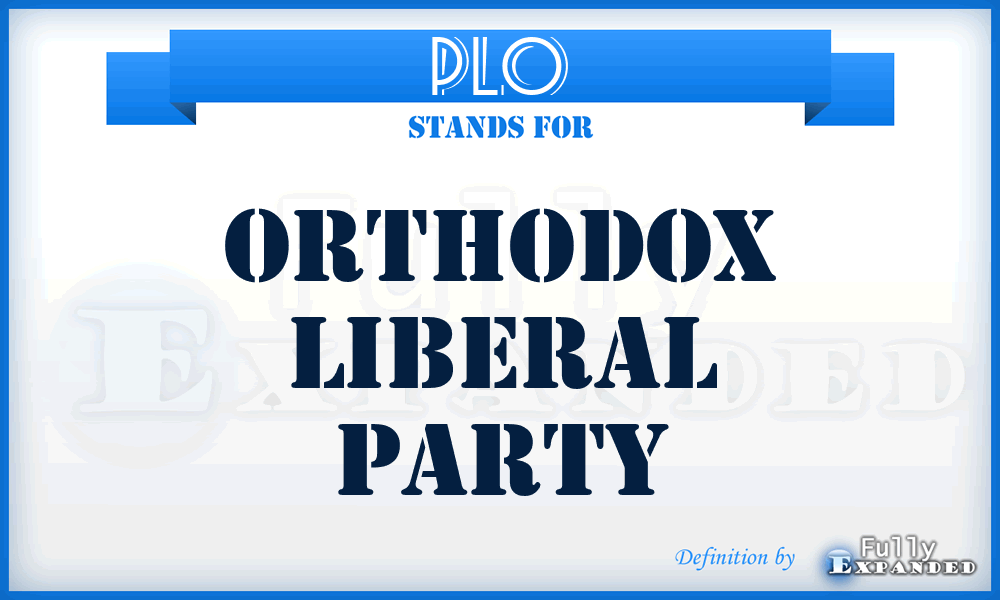 PLO - Orthodox Liberal Party