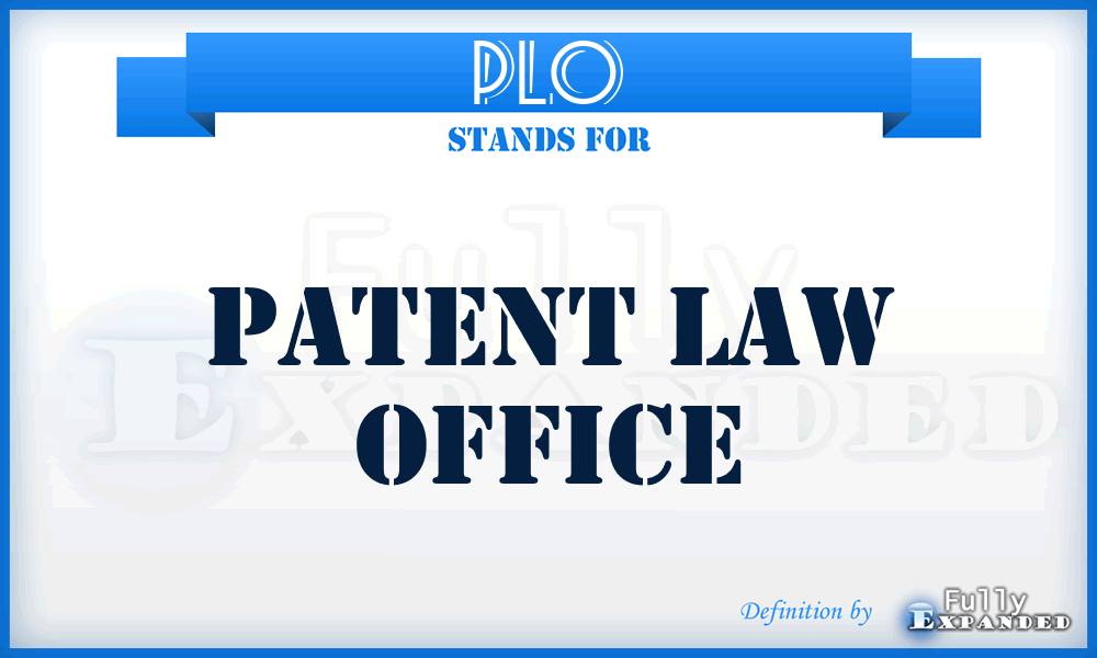 PLO - Patent Law Office