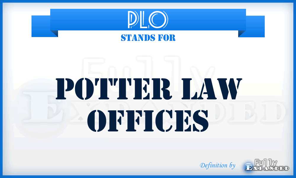 PLO - Potter Law Offices