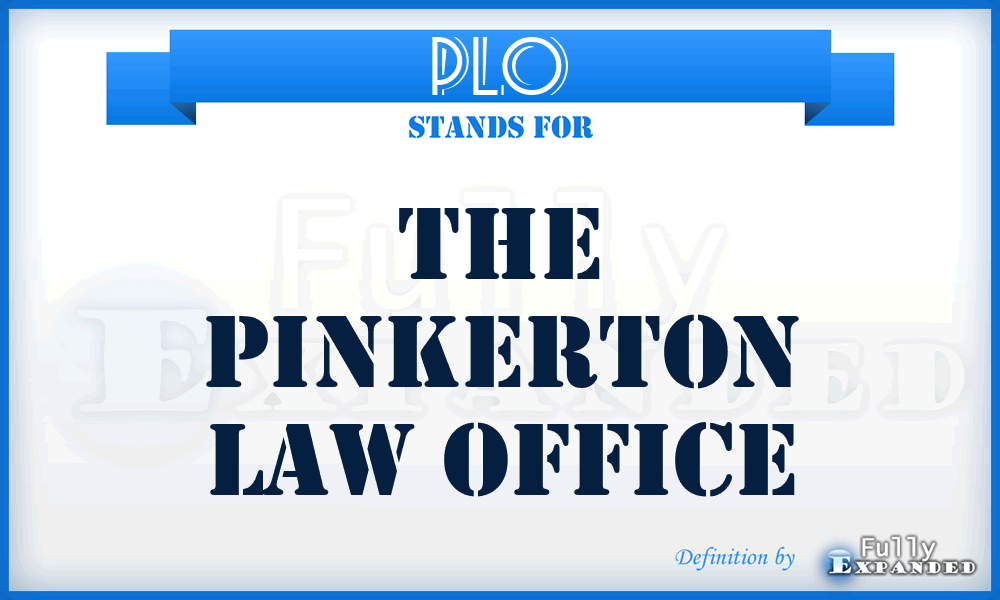 PLO - The Pinkerton Law Office