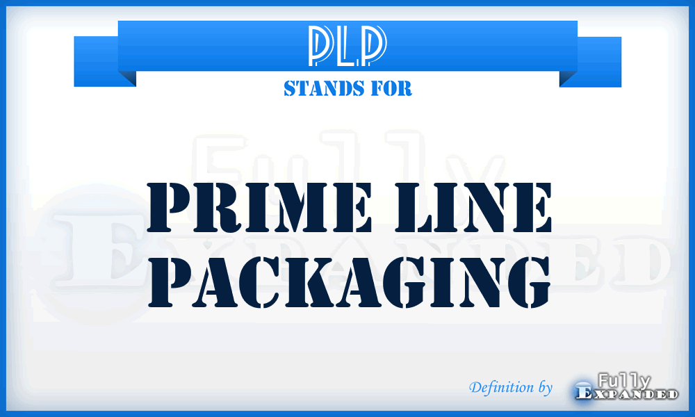 PLP - Prime Line Packaging