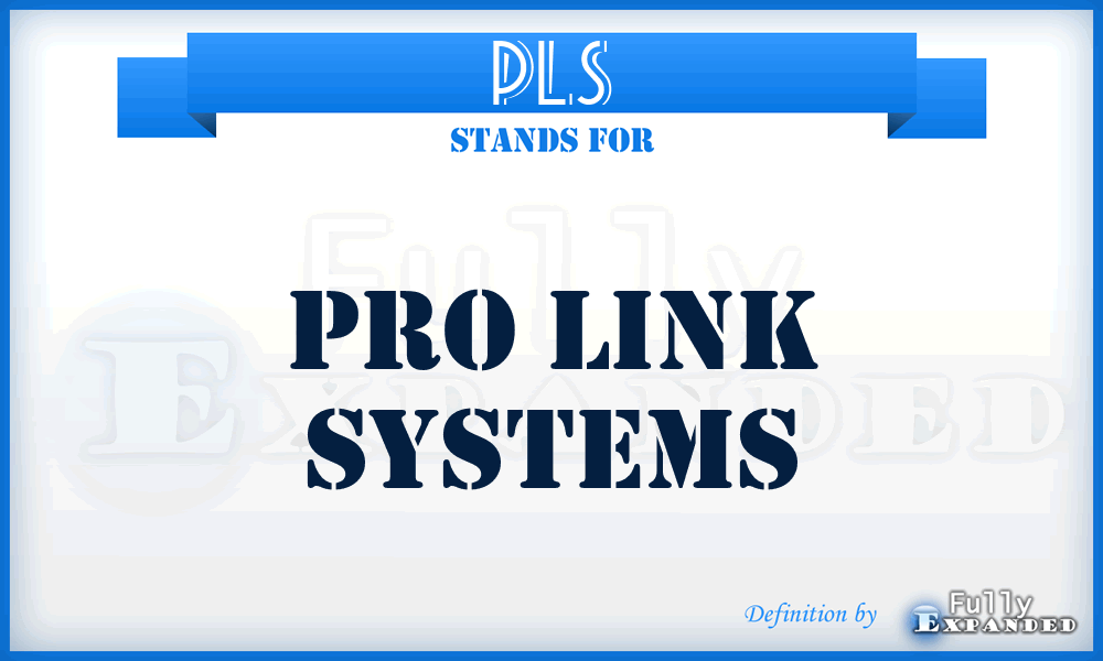 PLS - Pro Link Systems