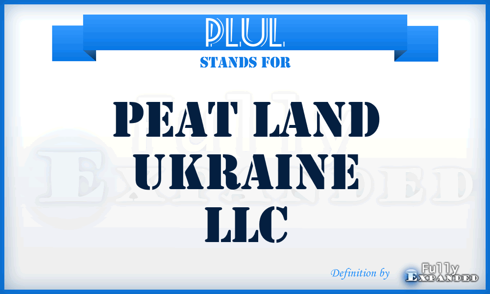PLUL - Peat Land Ukraine LLC
