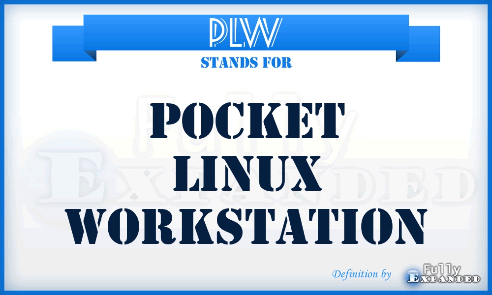 PLW - Pocket Linux Workstation
