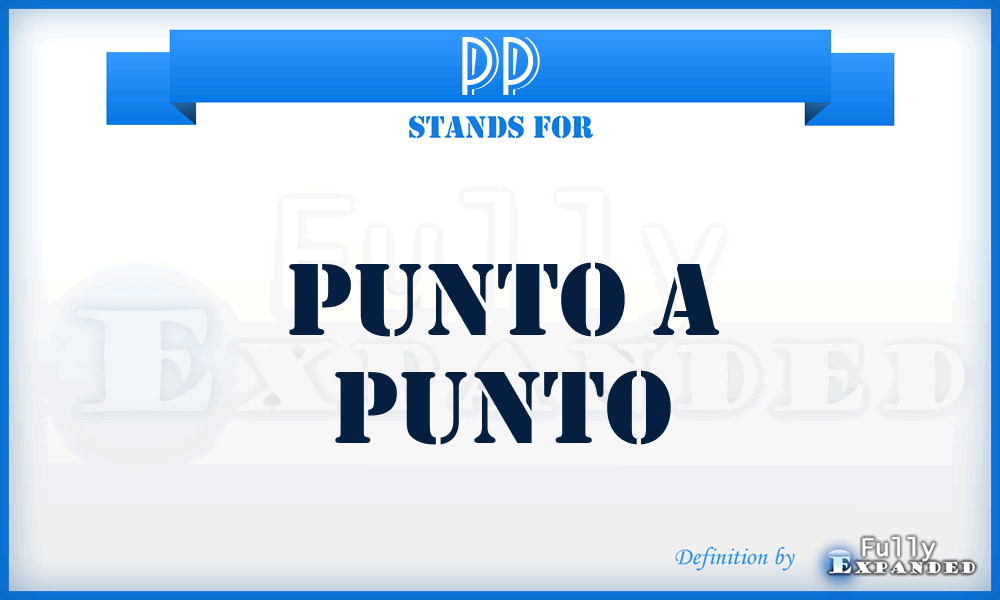 PP - Punto a Punto