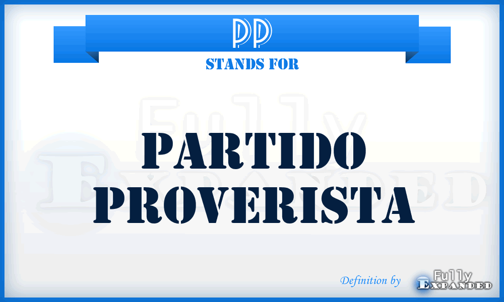 PP - Partido Proverista