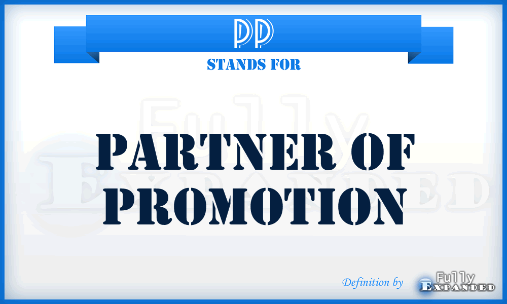 PP - Partner of Promotion