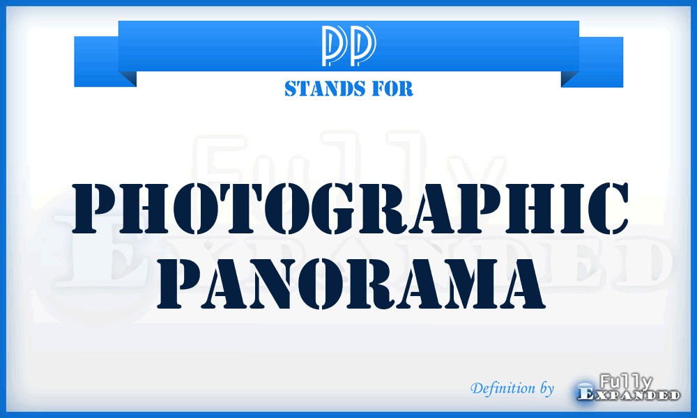 PP - Photographic Panorama