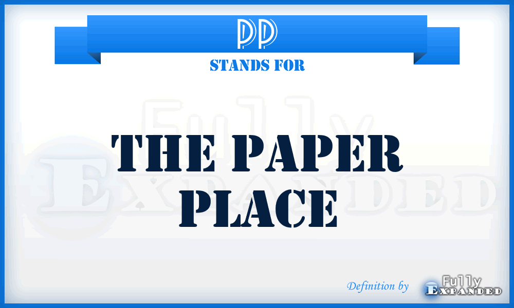 PP - The Paper Place