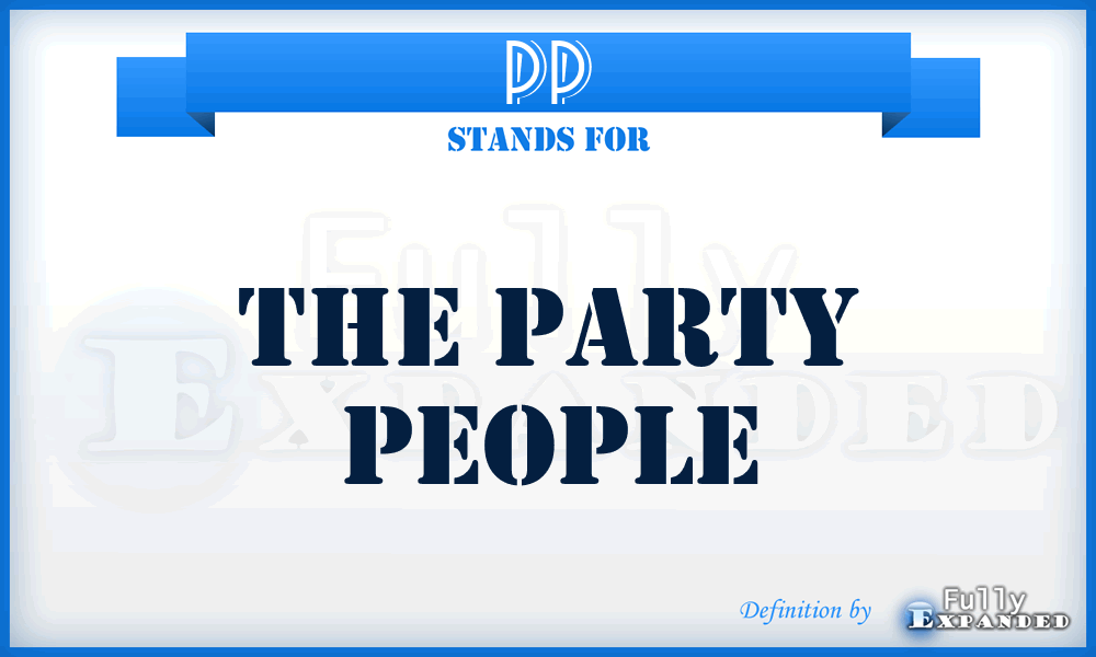 PP - The Party People
