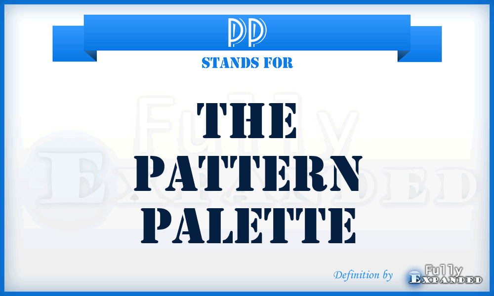 PP - The Pattern Palette