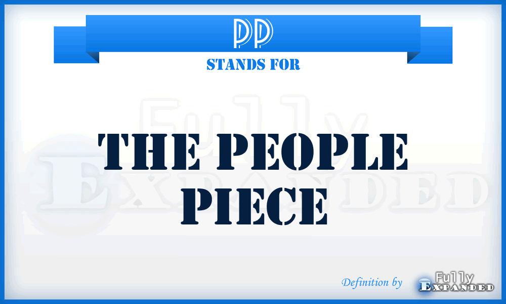 PP - The People Piece