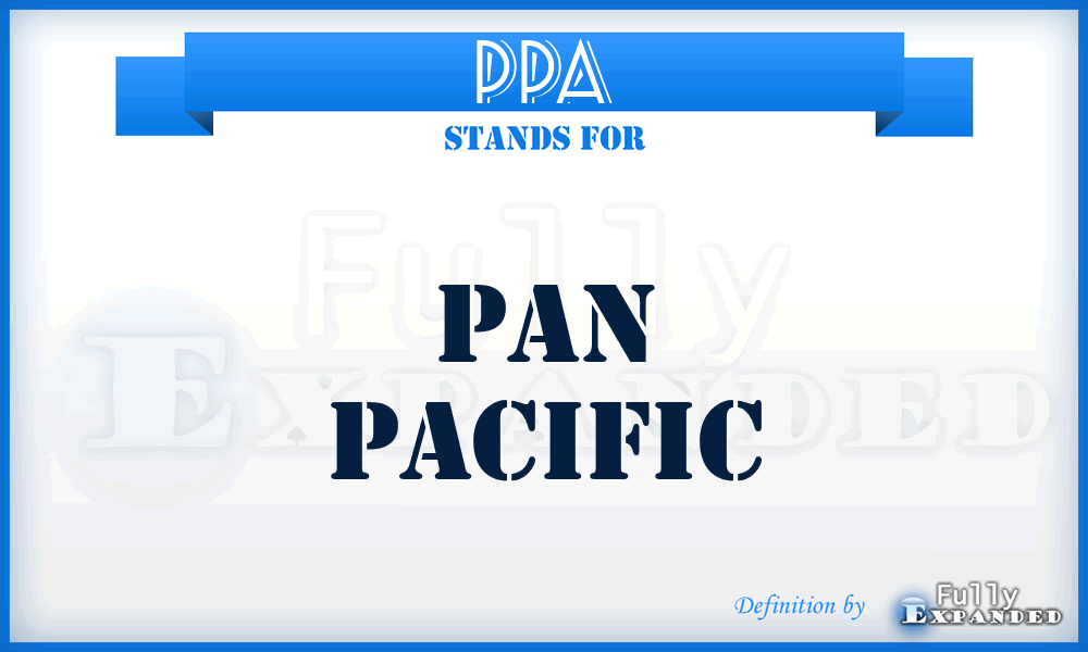 PPA - Pan Pacific