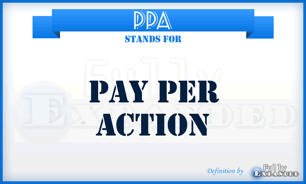 PPA - Pay Per Action
