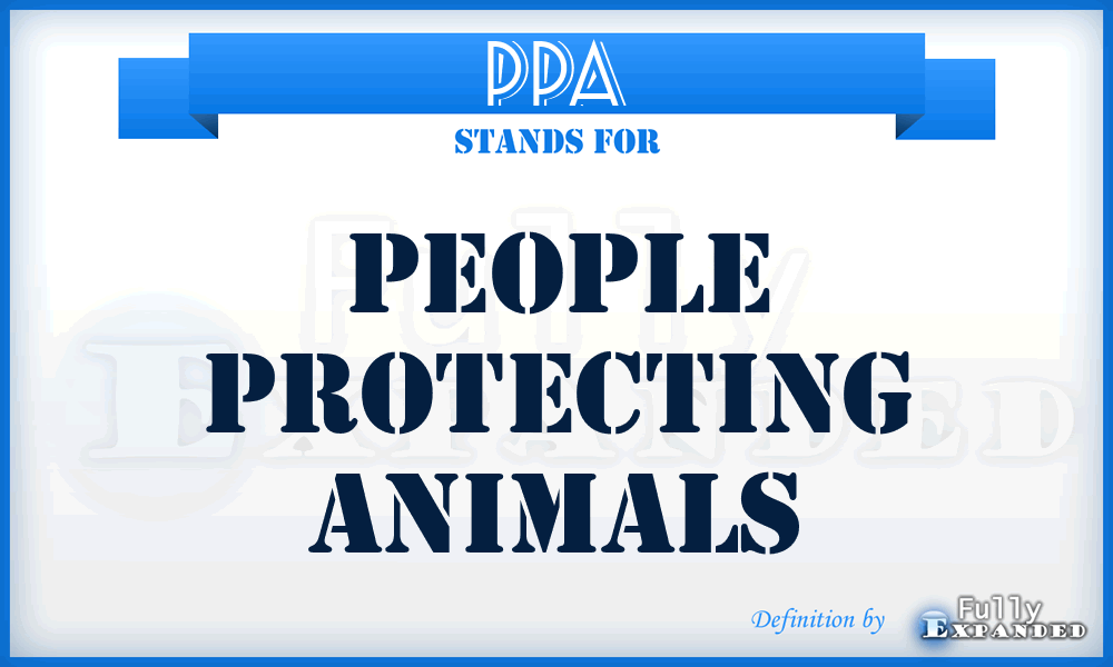 PPA - People Protecting Animals