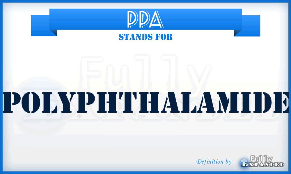 PPA - Polyphthalamide