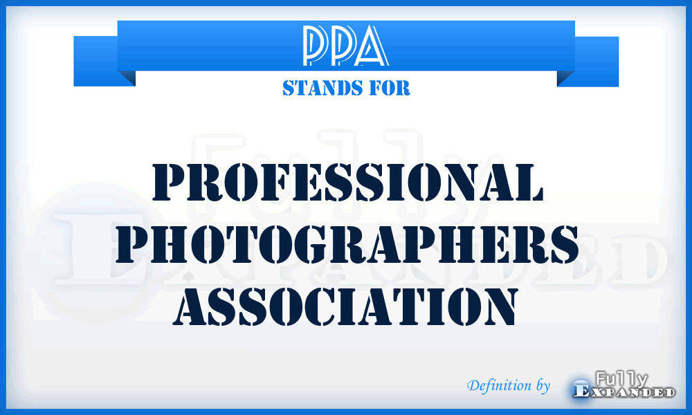 PPA - Professional Photographers Association