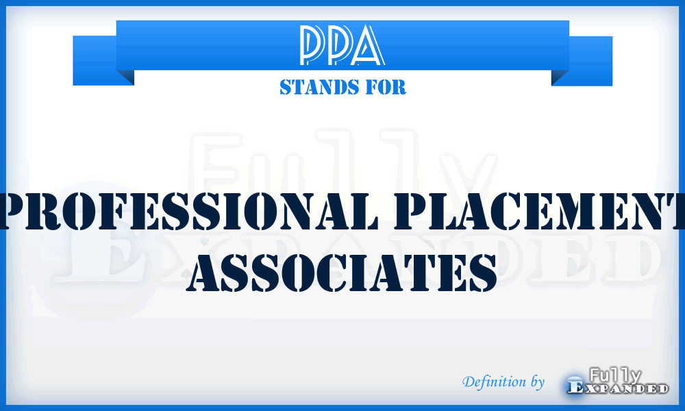 PPA - Professional Placement Associates