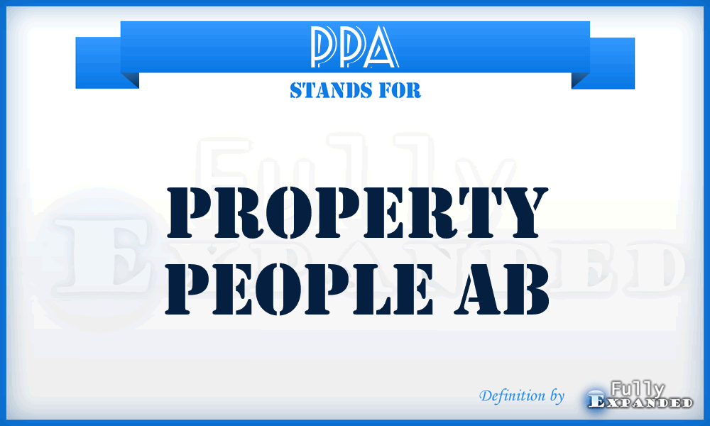 PPA - Property People Ab
