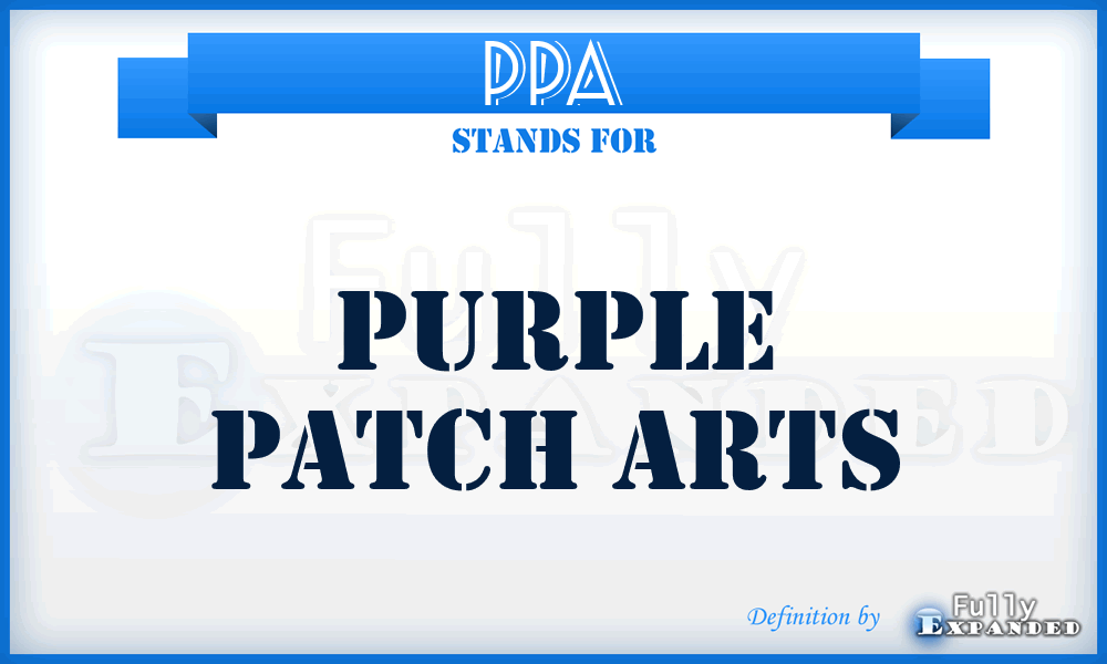 PPA - Purple Patch Arts