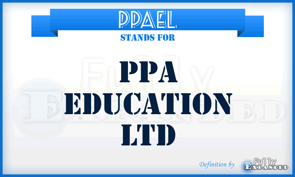 PPAEL - PPA Education Ltd