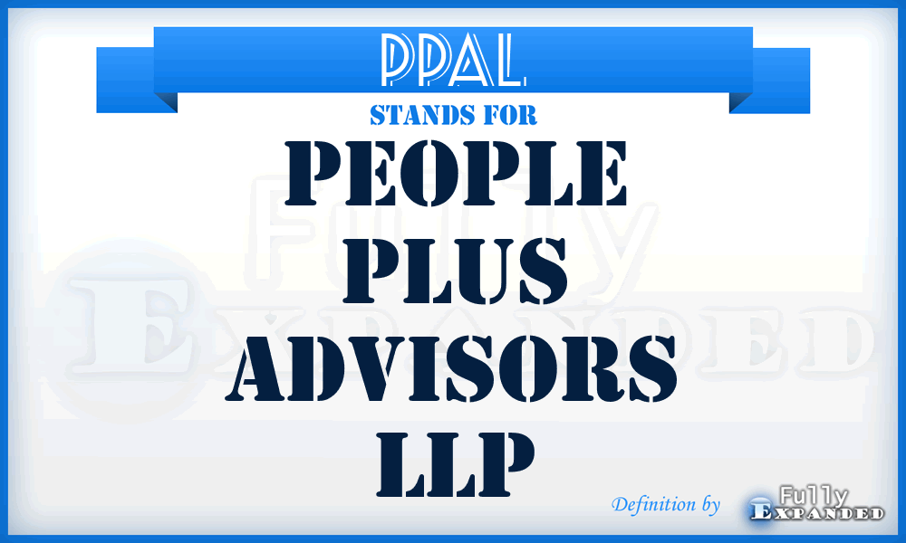 PPAL - People Plus Advisors LLP